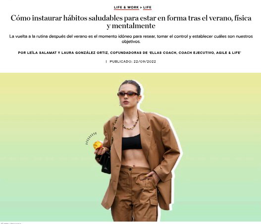 Cosmopolitan — Hábitos saludables para estar en forma tras el verano